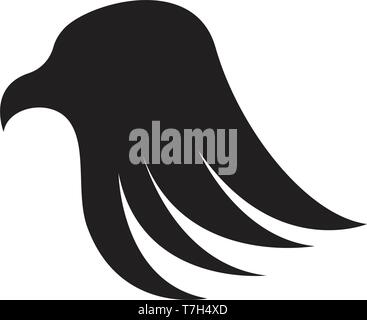 eagle head logo and symbols template icons Stock Vector
