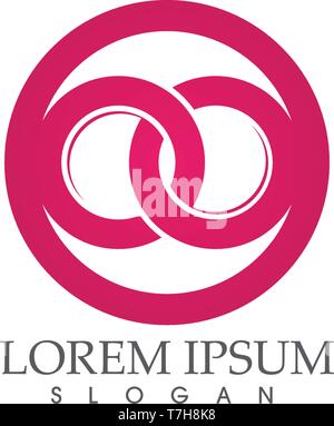 Ring Logo and symbols Vector Template icons app Stock Vector