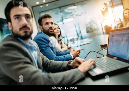Picture of business people discussing on meeting Stock Photo