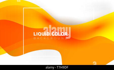 Plastic liquid gradient waves sale banner template. Vector design for covers, greeting card, poster or flyers. Stock Vector