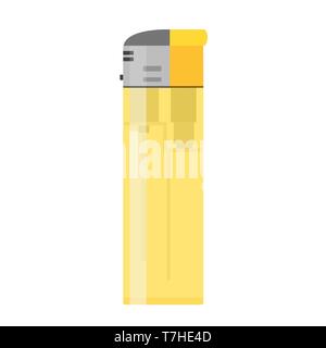 Light icon vector fire flat flame illustration gas isolated disposable object fuel light tool smoke Stock Vector