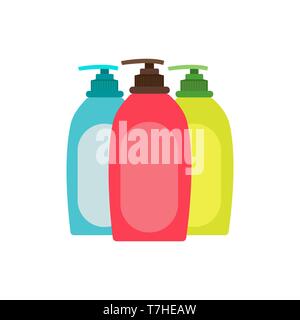 Cream bottle hand tube cosmetic vector packaging illustration white. Beauty care gel plastic lotion isolated design Stock Vector