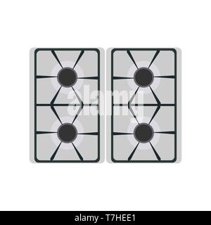 Gas stove icon vector burner kitchen illustration oven fire isolated heat food cooker flame. Cooking home energy equipment hot Stock Vector