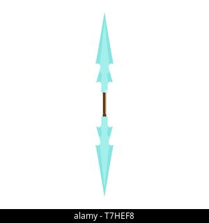 Game weapon vector icon sword cartoon fantasy medieval rpg war. Design illustration knife isolated military graphic Stock Vector