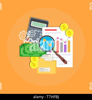 Data business marketing design. Process success information technology report. Connection digital computing vector icon. Development virtual symbol. S Stock Vector