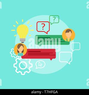 FAQ problem question icon solution vector. Isolated ask creative concept doubt service answer. Knowledge mark help business advice text. Frequently as Stock Vector