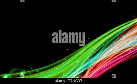 Abstract dynamic wave geometric wallpaper. Flow motion design 3d vector. Stock Vector