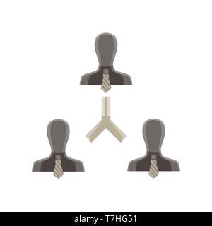Teamwork team concept business vector icon illustration people design success Stock Vector