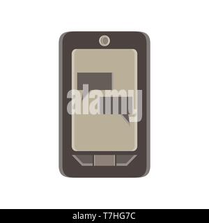 Phone chat message mobile vector text screen illustration flat icon internet Stock Vector