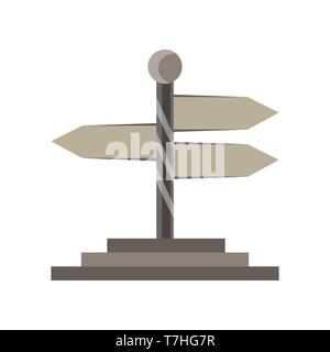 Sign wood wooden vector board illustration isolated signboard cartoon Stock Vector