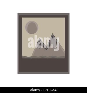 Frame photo picture vector background design vintage retro white art wall illustration blank isolated old Stock Vector