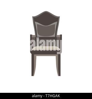 Chair vector icon furniture illustration office isolated interior design Stock Vector