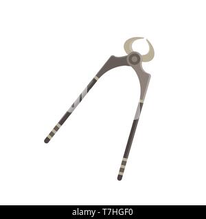 Vector nippers realistic set tool equipment service icon instrument object construction illustration nail Stock Vector