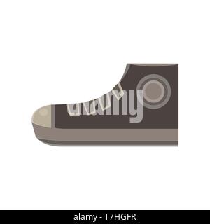 Boots flat vector icon design elegance sport fashion foot hiking retro shoe sign isolated style Stock Vector