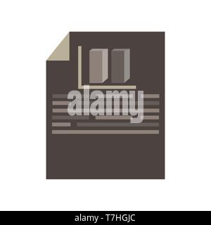 Document icon vector contract paper pen writing hand flat sign business isolated design illustration Stock Vector