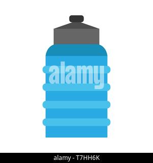 Flagon blue pottery liquid beverage vector icon. Water  bottle logo delivery big plastic canister gallon Stock Vector