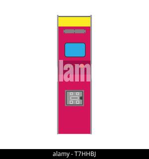 Arcade machine gaming entertainment retro vector icon. Gamble vintage pixel bit play controller Stock Vector