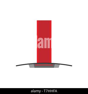Kitchen hood air extractor filter symbol. Flat icon ventilation isolated white Stock Vector