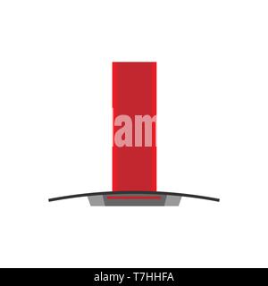 Kitchen hood air extractor filter symbol. Flat icon ventilation isolated white Stock Vector