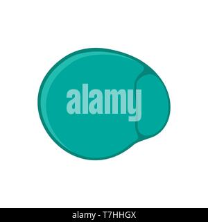 Round mouse pad modern device mat vector icon top view. Gamer equipment desktop isolated illustration Stock Vector