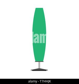 Table lamp bright style electric symbol vector icon. Indoor equipment loft interior light. Furniture bedside Stock Vector