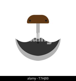 Army knife weapon equipment steel handle dagger. Soldier pocket vector tool icon Stock Vector