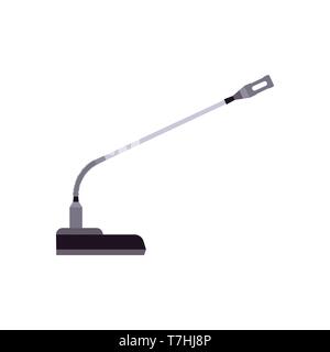 Microphone audio music vector illustration equipment. Sound communication studio voice mic icon. Broadcasting interview Stock Vector