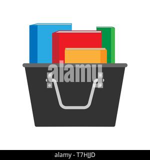 File holder binder design vector flat icon. Archive sheet stationary data paperwork Stock Vector