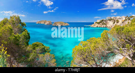 Santa Ponsa Majorca Mallorca Spain Baleares Mediterranean Sea Coastline Stock Photo