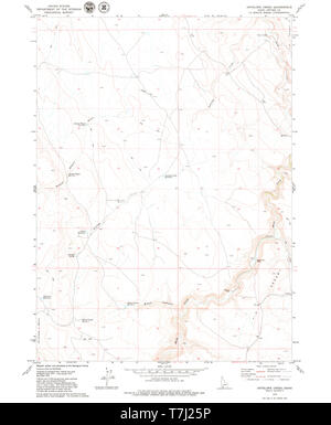 USGS TOPO Map Idaho ID Antelope Creek 362768 1979 24000 Restoration Stock Photo