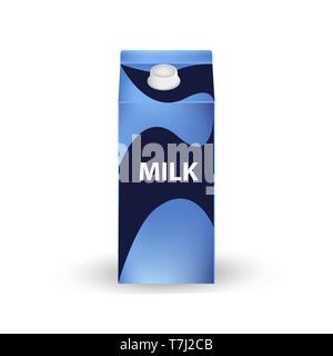 Milk bottle template white vector plastic isolated food mock-up drink fresh realistic blank Stock Vector