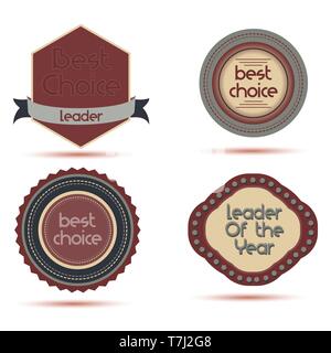 Icon best badge vector leader award winner design shield success prize emblem illustration medal Stock Vector