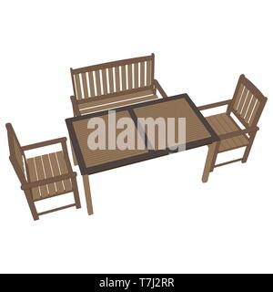 Table restaurant cafe vector illustration icon dinner chair flat romantic Stock Vector