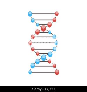 Dna vector illustration science molecule genetic background structure medical icon Stock Vector