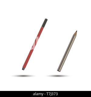 Icon pen writing vector pencil tools design isolated old flat illustration graphic Stock Vector