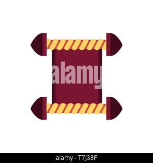 Scroll vector paper ancient parchment background old isolated vintage Stock Vector