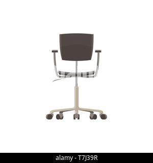 Chair office icon vector black isolated illustration business furniture Stock Vector