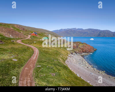 Qassiarsuk or Brattahlid, South Greenland Stock Photo