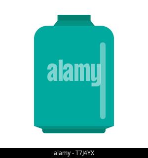 Flask pharmacy analysis discovery container vector. Laboratory chemistry glass equipment icon Stock Vector