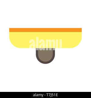 Sconce retro home decor illustration vector. Wall light interior design flat icon Stock Vector