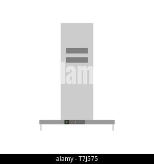 Kitchen hood air extractor filter symbol. Flat icon ventilation isolated white Stock Vector