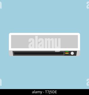 Conditioner air technology design power comfort symbol. Flat vector ventilator system icon Stock Vector