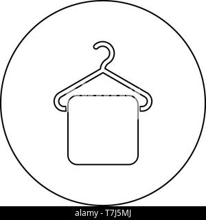 Clothes hanger hand drawn outline doodle icon Vector Image