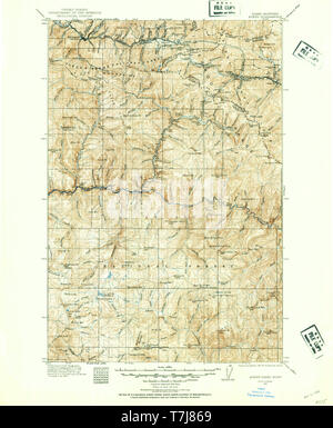 USGS TOPO Map Idaho ID Avery 239441 1914 125000 Restoration Stock Photo