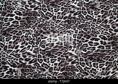 Leopard print pattern fabric texture background effect leopard fabric sample Stock Photo