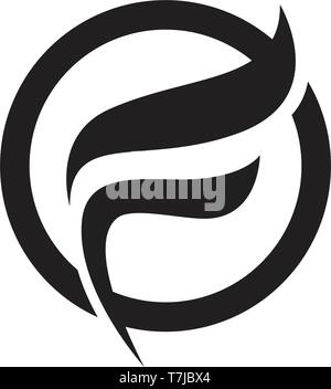 F letter logo and symbols template vector icons Stock Vector