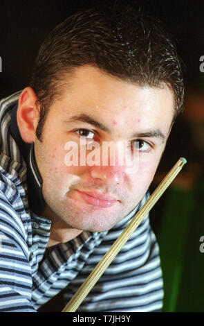 Scottish snooker professional Steven Maguire of Glasgow. 5/1/2001 Stock Photo