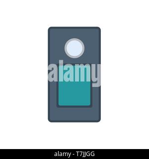 Intercom system vector icon home security. House door control isolated. Safety access protection alarm entrance bell Stock Vector