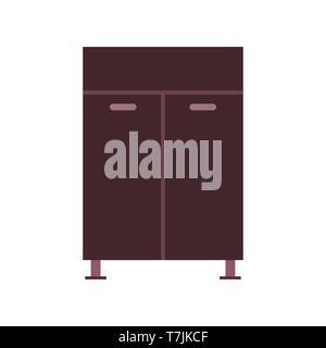 Interior furniture vector icon living room illustration design home. Apartment element isolated. Concept equipment Stock Vector