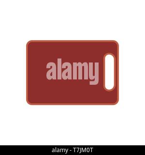 Chopping board vector wood cutting icon plank. Surface cooking material isolated. Utensil equipment preparation Stock Vector